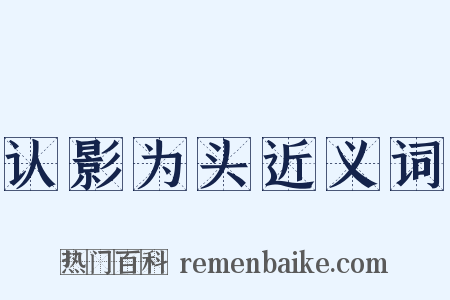 认影为头近义词是什么意思的图片